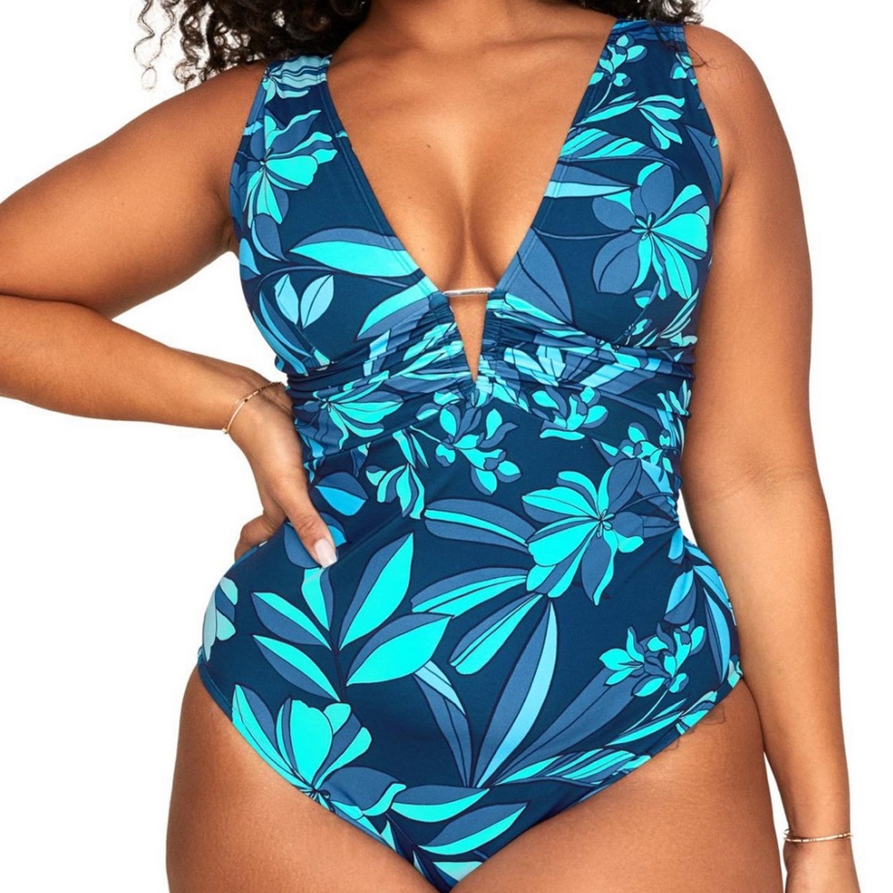 New Plus Size Andria Swimwear One-Piece Sz. 2x
